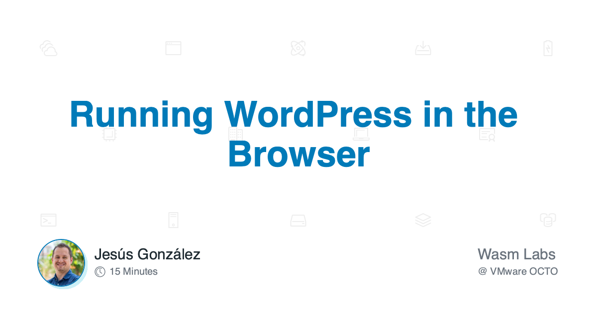 Running WordPress in the Browser